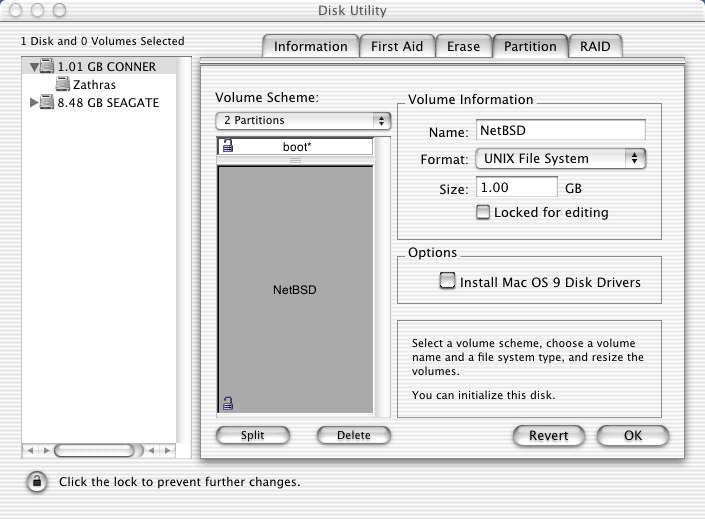 large NetBSD UFS partition