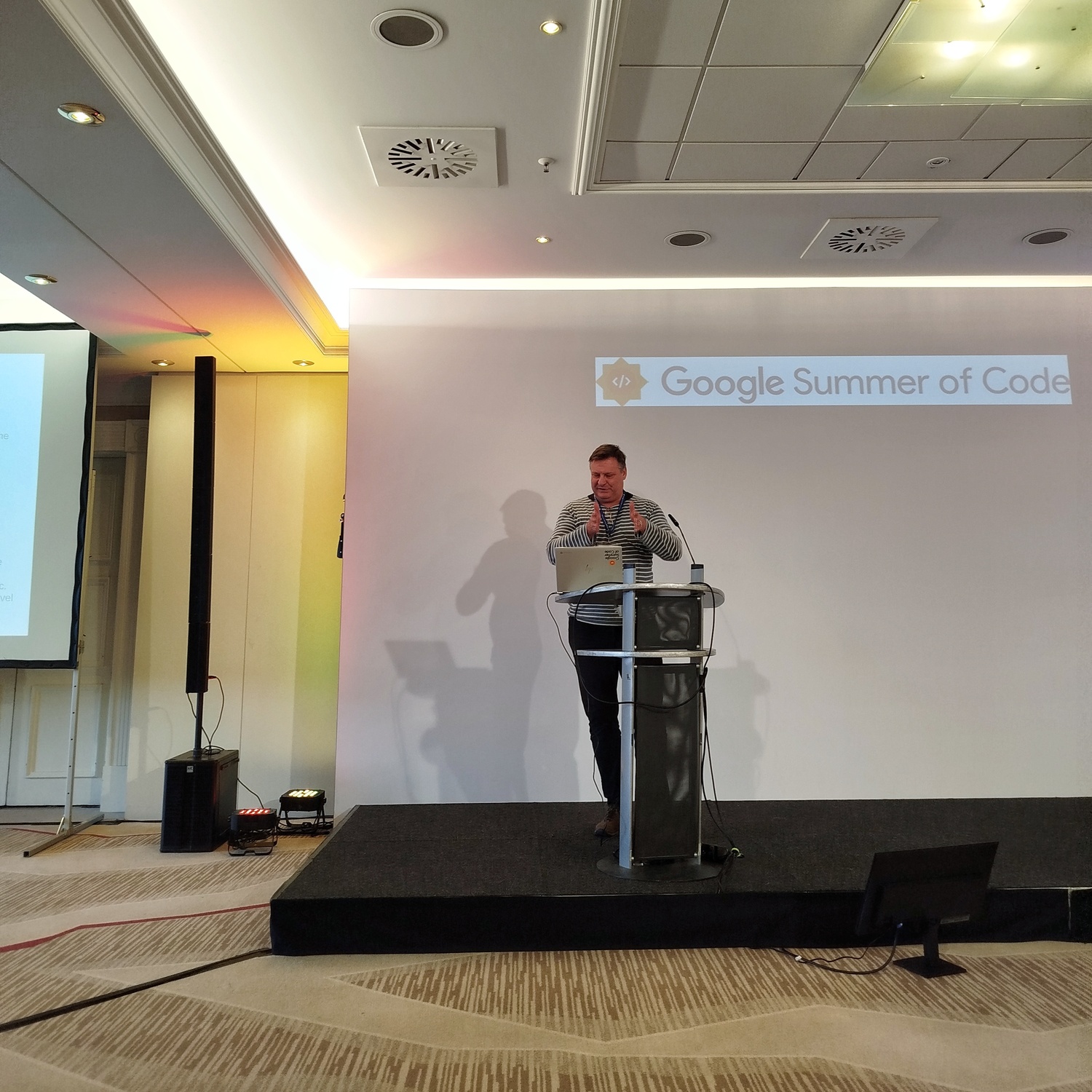 Christoph presenting his lightning talk